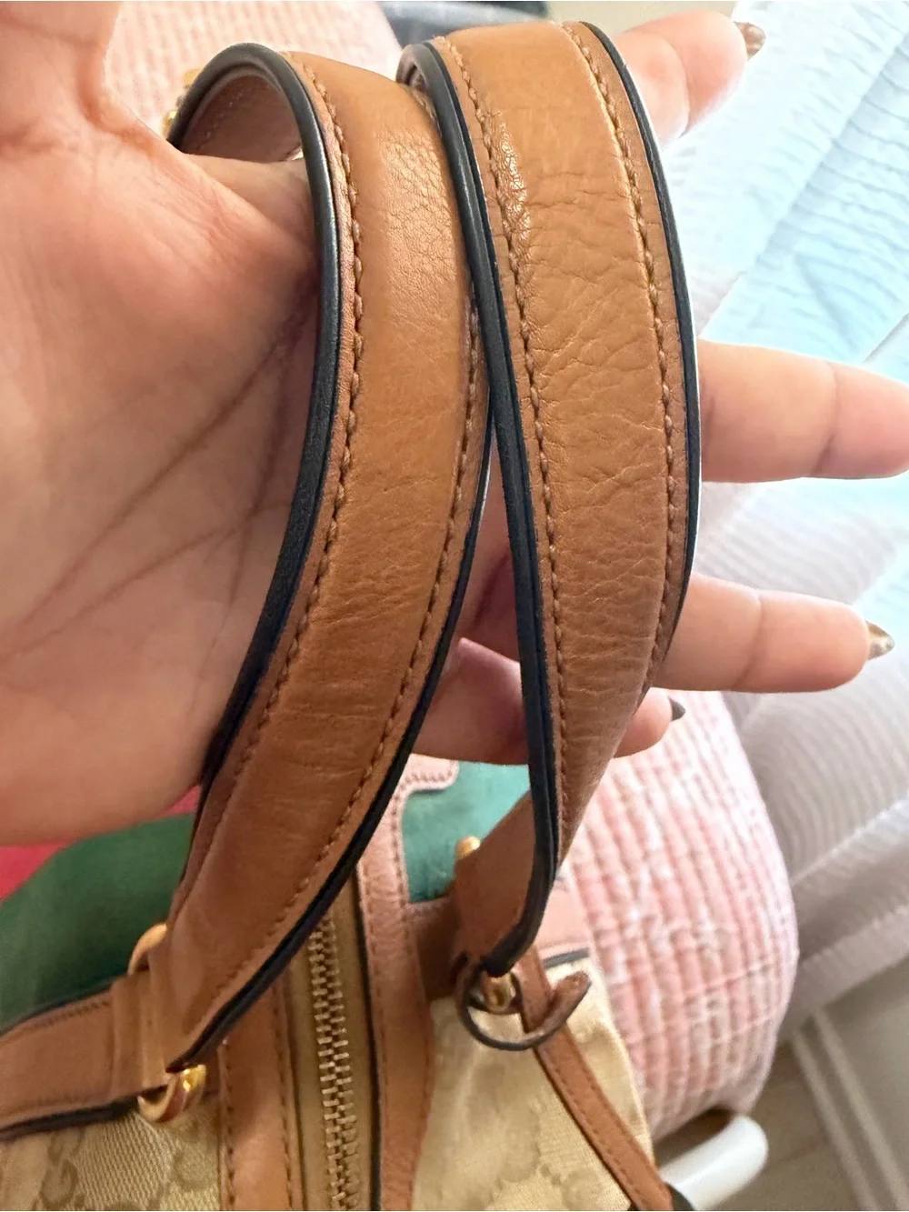 Gucci original monogram canvas large tote